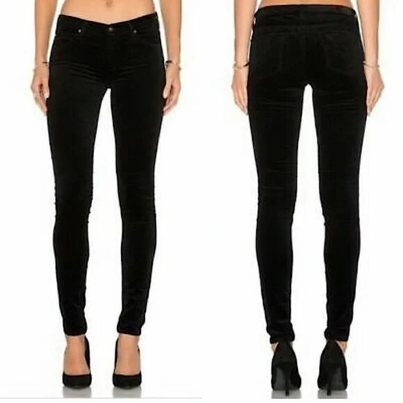 AG The Legging Super Skinny Velvet Pants - Picture 1 of 8